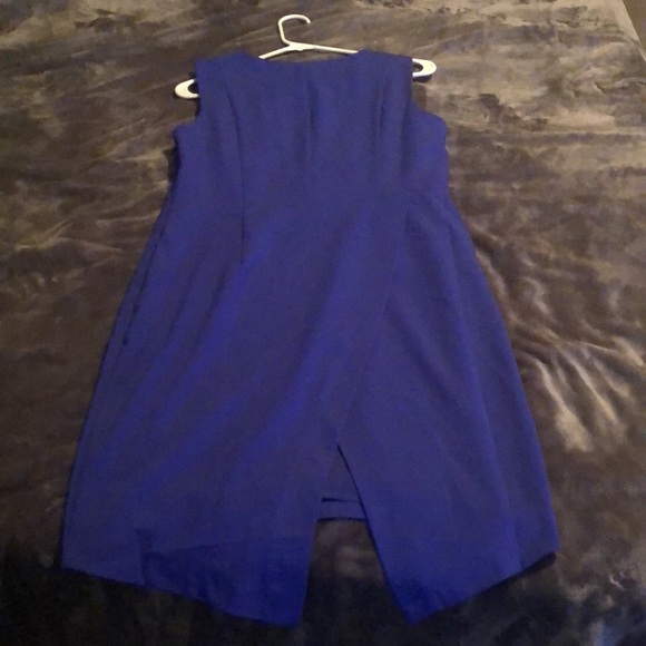 Bold Blue Shift Dress (Size L) - Picture 3 of 3